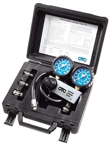 OTC 5609 Cylinder Leakage Tester Kit - Quickly Diagnose Internal Engine Problems like Bad Rings, Valves, and Leaking Head Gaskets | Dual 2-1/2 Gauges, Pressure-Regulated Manifold, 24 Hose, 10/12/18 Mm Adapters, Hard Case customer photo 1