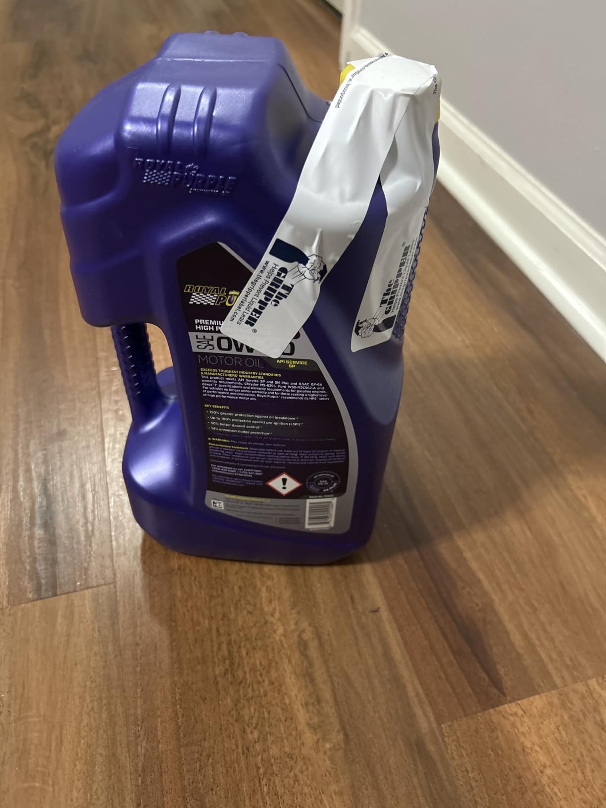 Royal Purple ROY51020 API-Licensed SAE 0W-20 High Performance Synthetic Motor Oil - 5 qt. customer photo 2