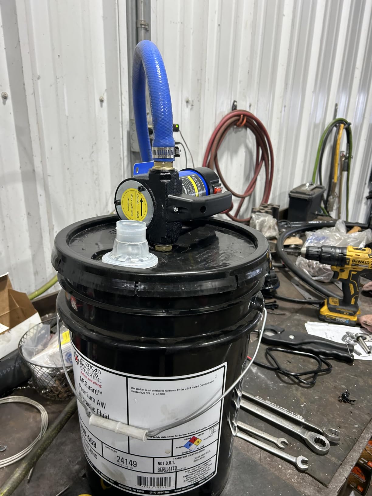 OMT Diesel Transfer Pump, 12V Fuel Transfer Pump | 12 gpm Portable Electric Fuel Pump for Oil Change, Automotive Marine Self Priming Oil Extractor Pump Suction Pump customer photo 1