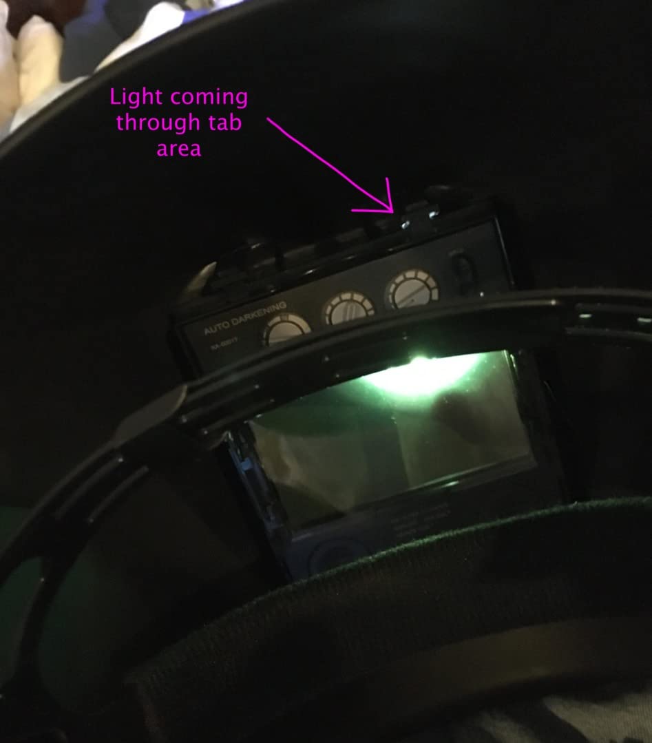 Hobart 770890 Auto-Darkening Welding Helmet, Large, Black - PureColor lens, 9.3 sq in widescreen view, grind mode customer photo 2