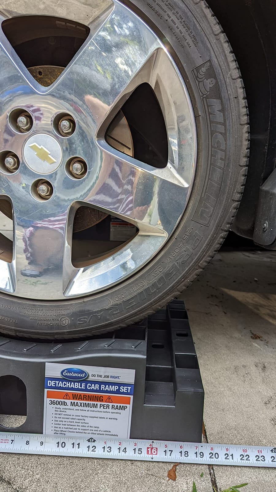 Eastwood Detachable Removable Poly Black Car Ramp Set with 3.6 Tons Load Rating customer photo 1