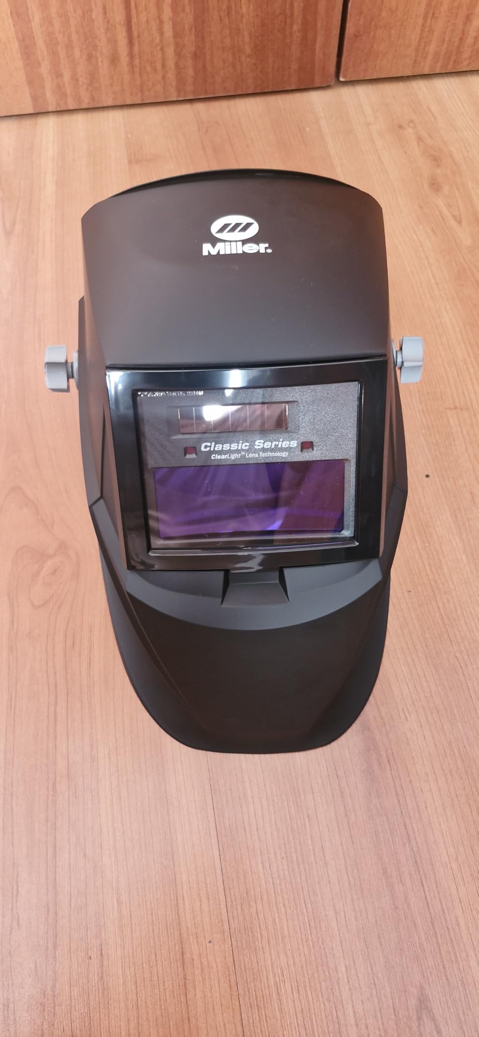 Miller Classic Series Welding Helmet, ClearLight, Shade 8-13, Black - TIG/MIG, HD optics, comfortable headgear customer photo 1