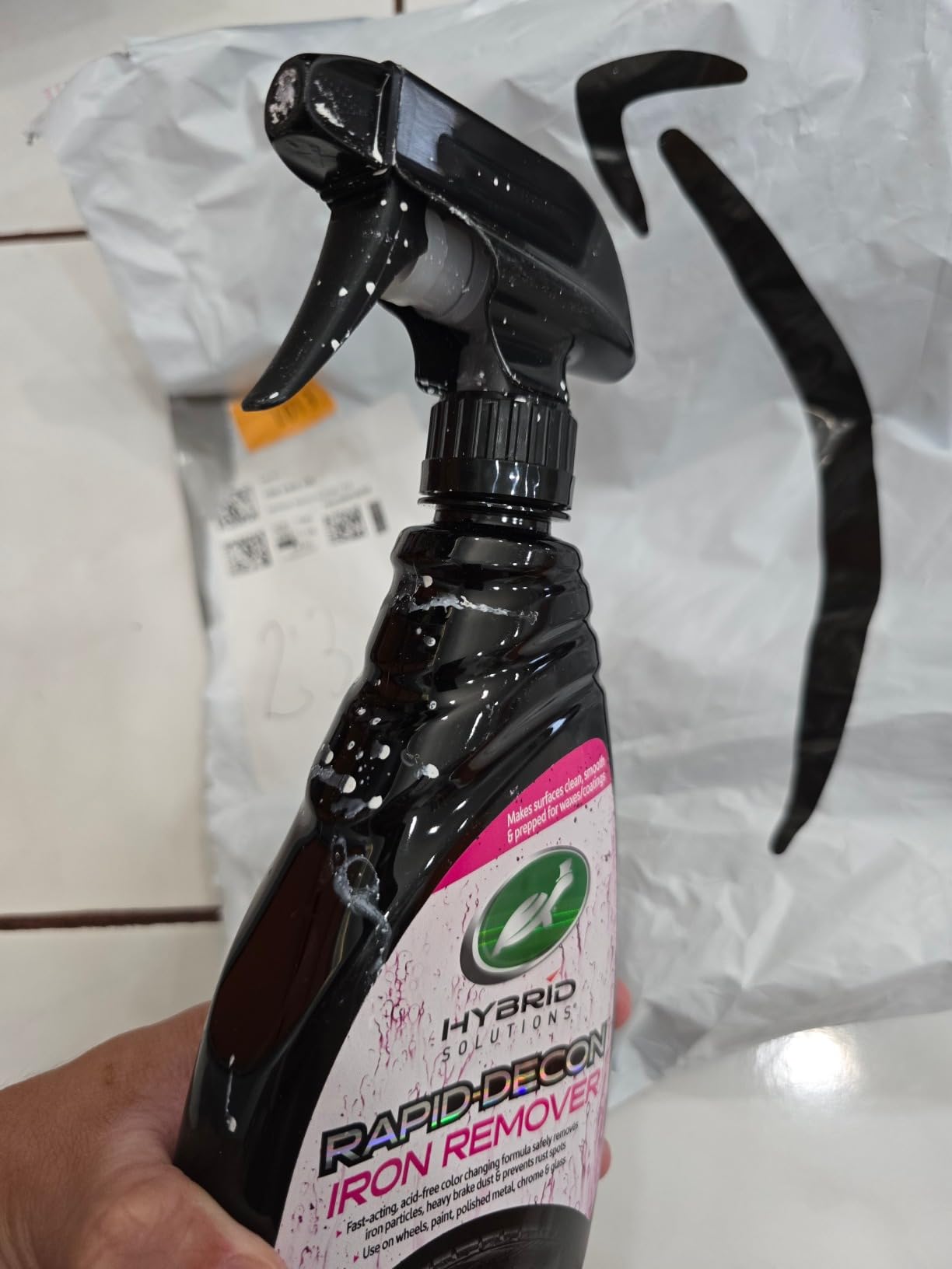 Turtle Wax Hybrid Solutions Iron Remover & Wheel Cleaner, 23 oz. (1 Pack) | Rapid Decon Removes Dirt, Iron & Brake Dust, pH Neutral & Acid Free Formula, Safe for Paint, Metal, Glass & All Wheels customer photo 2