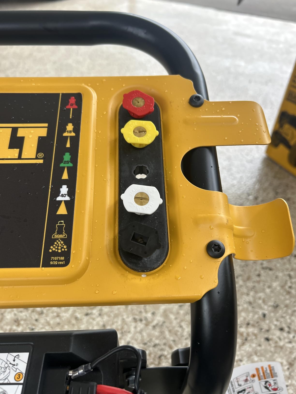 DeWalt 3300 PSI Gas Pressure Washer, 2.4 GPM, Residential Model DXPW3300-S | Gas Power Washer For Homeowners. AAA Axial Cam Pump, 25' Hose, 5 Nozzles, Ergonomic Spray Gun. 49-State Compliant customer photo 1