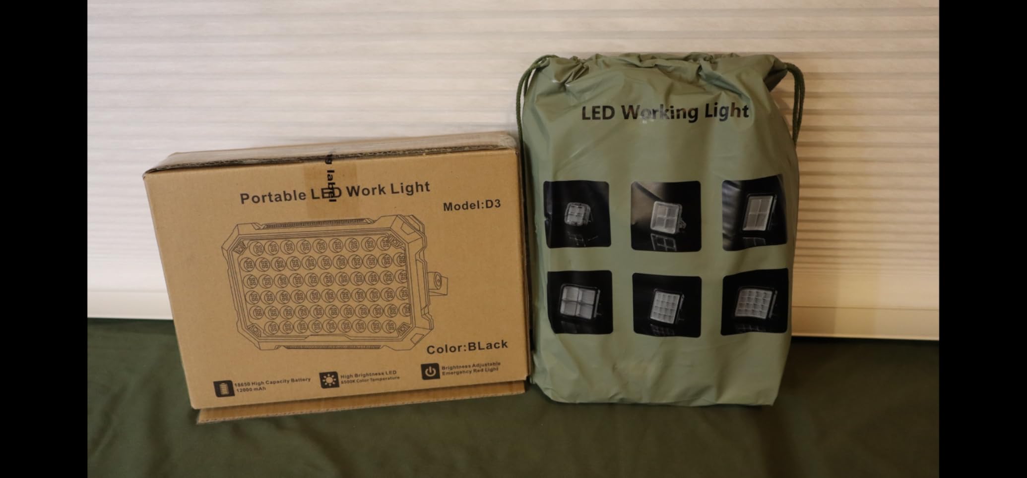 LED Work Light: Portable Rechargeable Magnetic Work Light | 10000LM output with 4 lighting modes, IP65 waterproof protection and a 13000mAh battery for garage, camping and emergency use customer photo 1