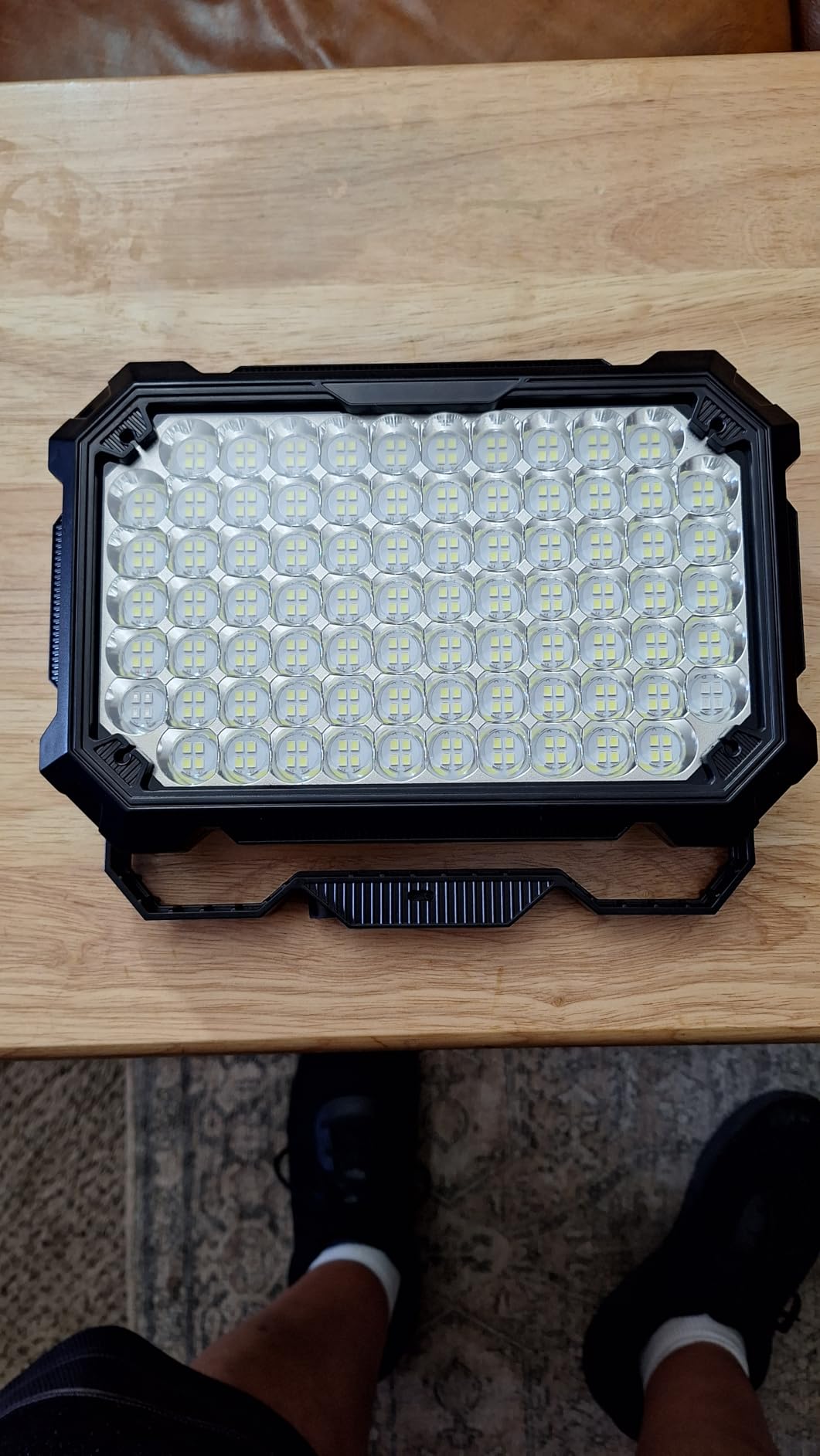 LED Work Light: Portable Rechargeable Magnetic Work Light | 10000LM output with 4 lighting modes, IP65 waterproof protection and a 13000mAh battery for garage, camping and emergency use customer photo 2